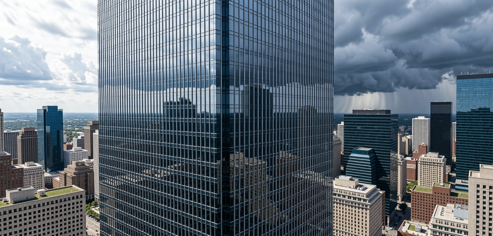 Financial district architecture